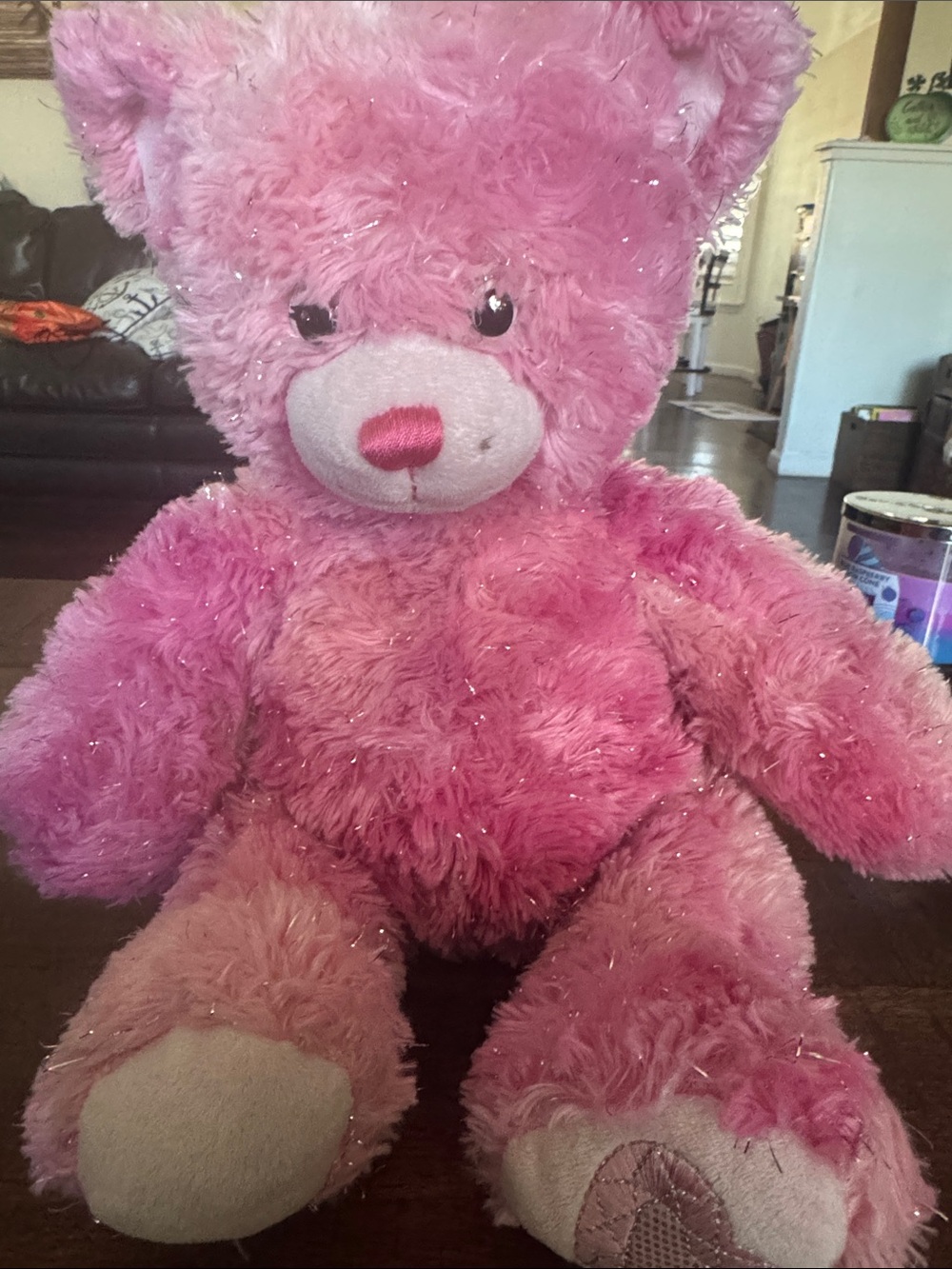Build-A-Bear Pink Sparkle Teddy Bear